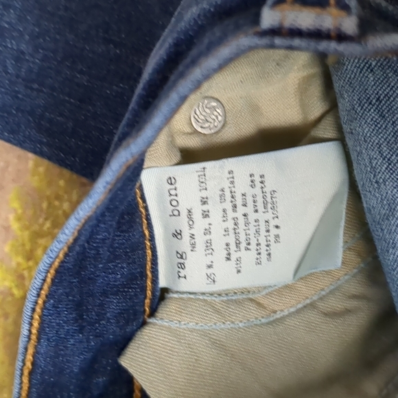 RAG & bone Stevie ankle tie jeans size 28 - Picture 6 of 7
